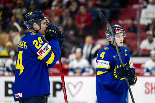 Tom Willander and Axel Sandin-Pellikka of Sweden look