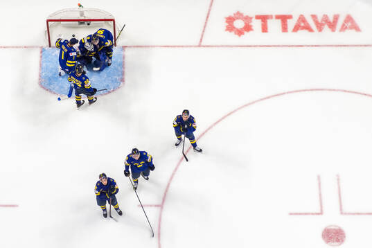 Goaltender Marcus Gidlöf, goaltender Melker Thelin, Theo