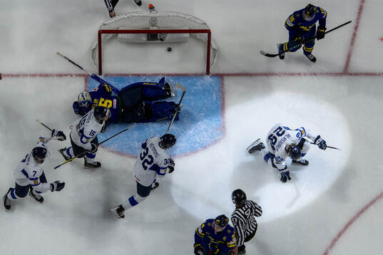 Daniel Nieminen, Toumas Uronen and Emil Hemming of Finland