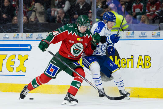 Frölundas Noah Dower Nilsson och Leksands Axel Rindell