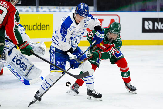 Leksands Axel Rindell och Frölundas Ivar Stenberg