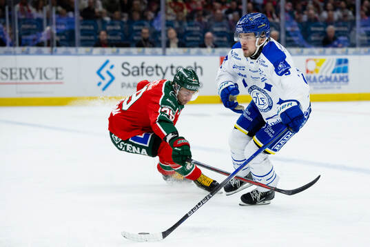 Frölundas Mikael Ruohomaa och Leksands Fred Nilsson