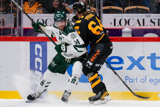Färjestads Henrik Björklund och Skellefteås Jonathan