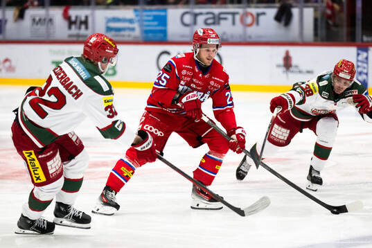 Timrås Linus Nässén mot Modos Theodor Niederbach och