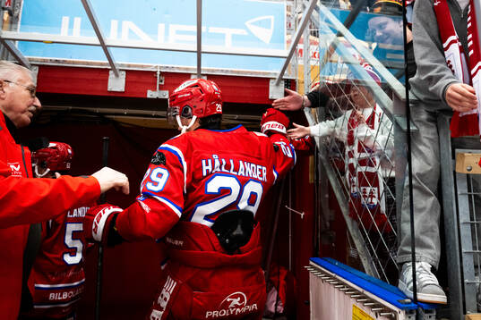 Timrås Filip Hållander jublar
