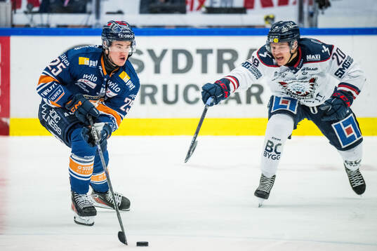 Växjös Filip Eriksson och Linköpings Johan Johnsson