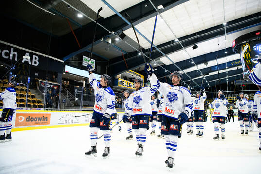 Karlskogas spelare jublar