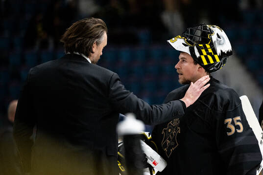 AIKs målvaktstränare Alexander Hamberg och målvakt