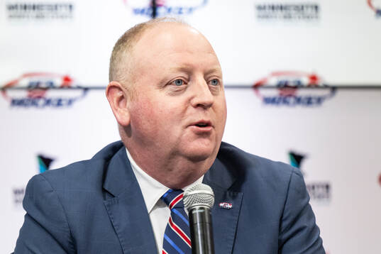 Pat Kelleher Executive Director of USA Hockey at a IIHF