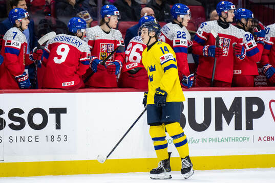 Linus Eriksson of Sweden looks dejected