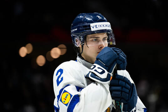 Mitja Jokinen of Finland looks dejected