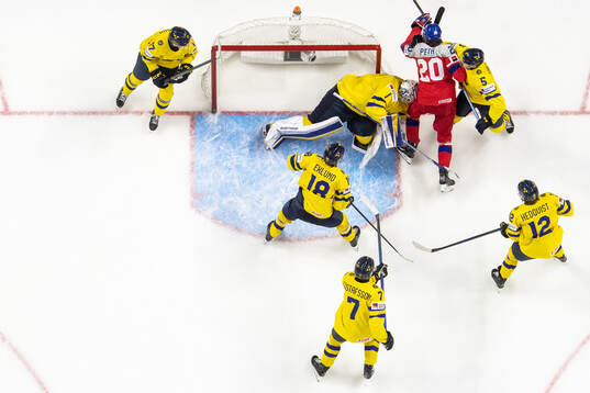 Felix Nilsson, Victor Eklund, Viggo Gustafsson, goaltender