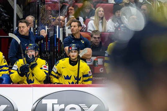 Equipment manager Daniel Nilsson and Physiotherapist Henrik