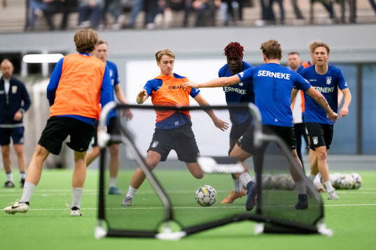 under en träning med IFK Göteborg