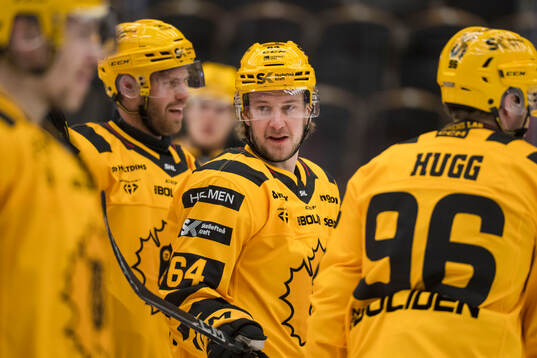 Skellefteås Jonathan Pudas innan ishockeymatchen i SHL