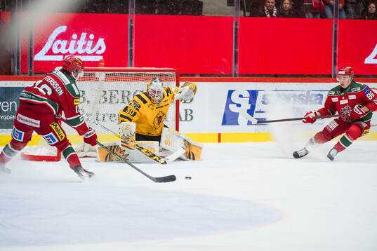 Skellefteås målvakt Gustaf Lindvall
