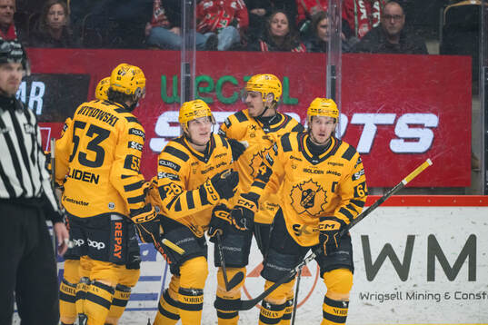 Skellefteås Michael Brandsegg-Nygård jublar