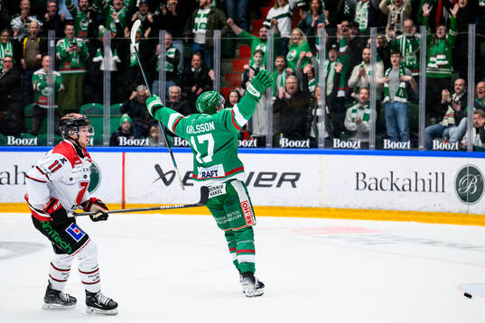 Rögles Max Karlsson jublar