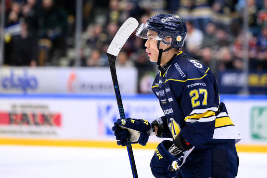 HV71s Jonathan Ang jublar