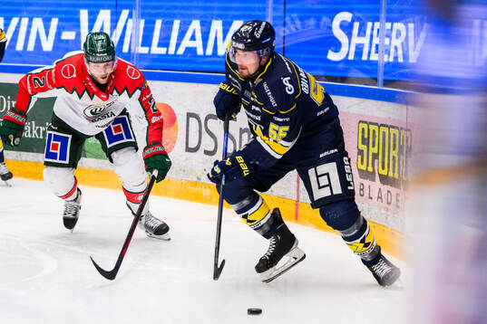 Frölundas Christian Folin och HV71s Mikael Seppälä