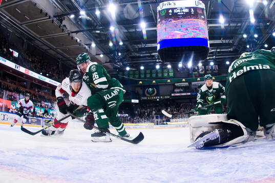 Malmö Redhawks Thomas Berg Paulsen och Färjestads Joel