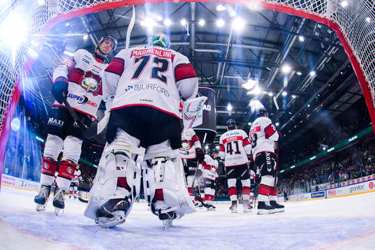 Malmö Redhawks spelare deppar