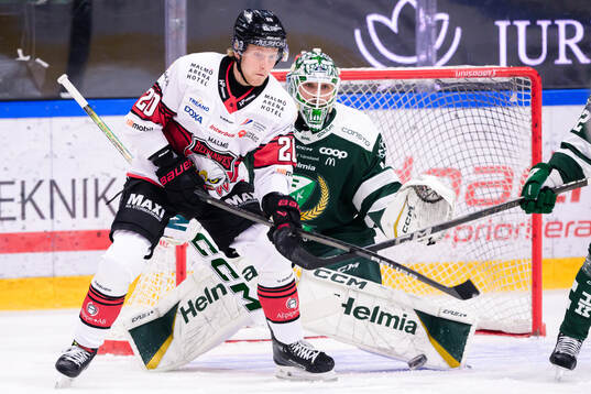 Malmö Redhawks Thomas Berg Paulsen och Färjestads