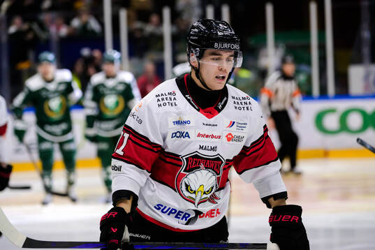 Malmö Redhawks Axel Sundberg deppar