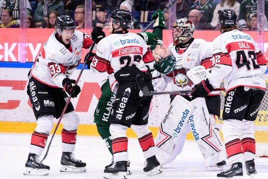 Malmö Redhawks Lassi Thomson och Färjestads Oskar Steen
