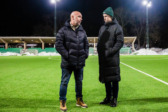 Sportchef Mikael Hjelmberg och teknisk chef Adrian von