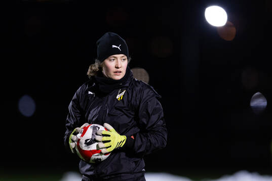 Häckens målvakt Fanney Birkisdottir