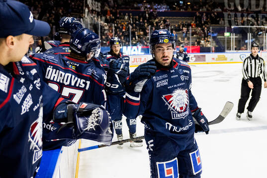 Linköpings Remi Elie jublar