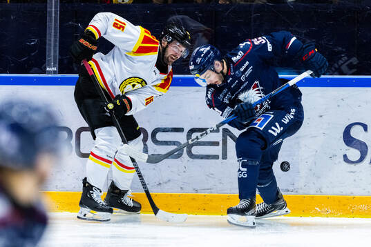 Brynäs Simon Bertilsson och Linköpings Ty Rattie