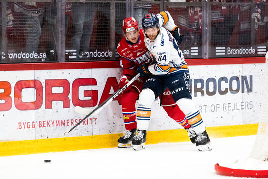 Timrås Sebastian Hartmann och Växjös Joel Persson
