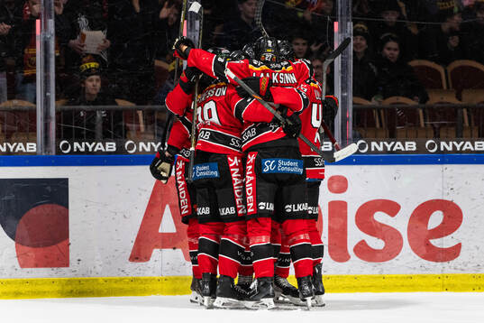 Luleås spelare jublar
