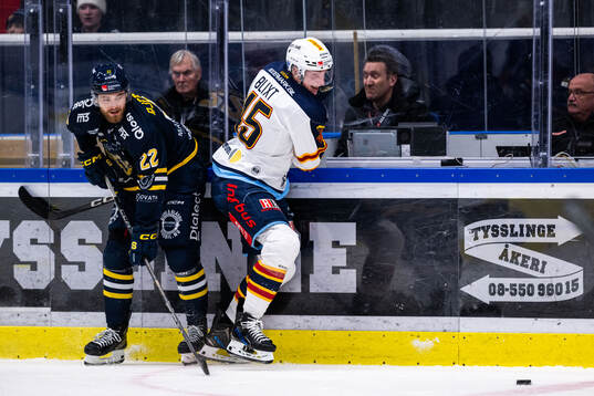 Södertäljes Jacob Bjerselius och Djurgårdens Hugo Blixt