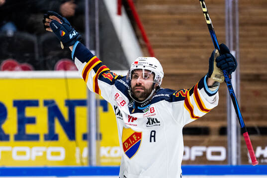 Djurgårdens Ludvig Rensfeldt jublar