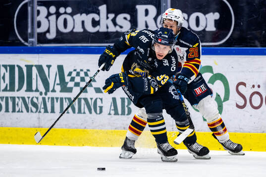 Södertäljes Filiph Engsund och Djurgårdens Fredric Weigel