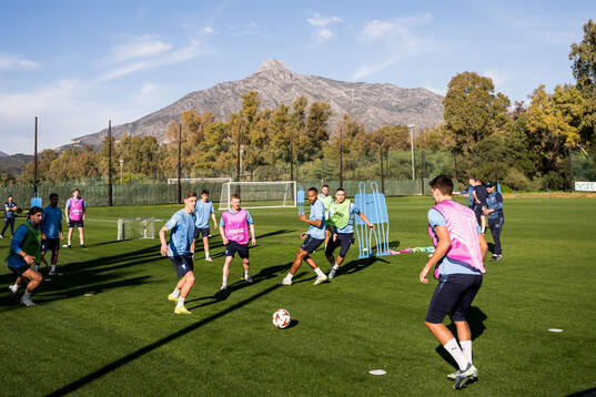 Malmö FFs Søren Rieks, Anders Christiansen och Isaac