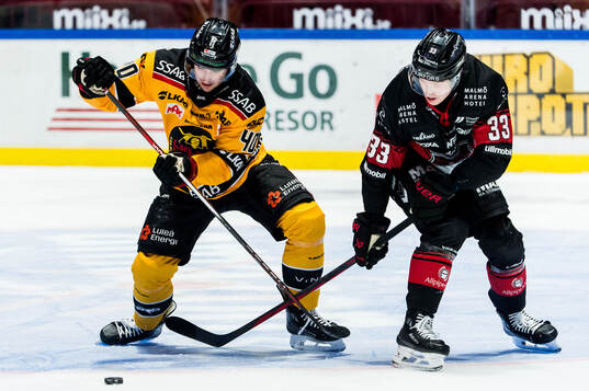 Luleås David Lilja och Malmö Redhawks Lassi Thomson