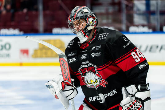Malmö Redhawks målvakt Marek Langhamer