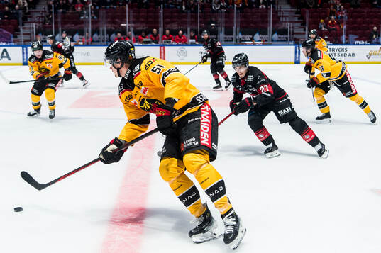 Luleås Markus Nurmi och Malmö Redhawks Henrik Haapala