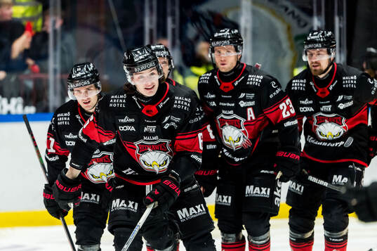 Malmö Redhawks Dominik Badinka jublar