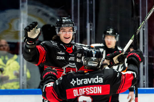Malmö Redhawks Dominik Badinka jublar