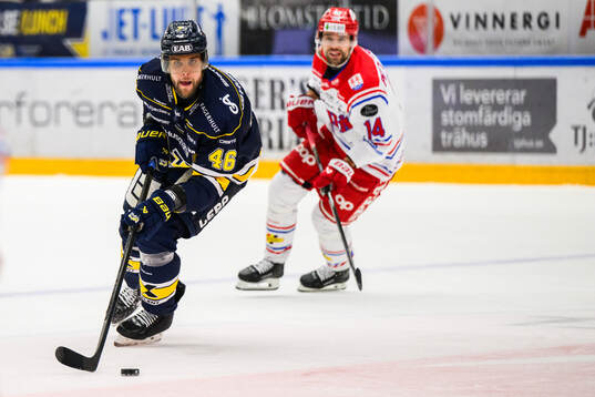 HV71s Joona Luoto och Timrås Emil Pettersson