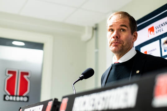 Färjestads tränare Thomas Mitell