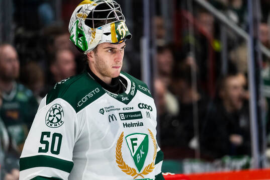 Färjestads målvakt Damian Clara