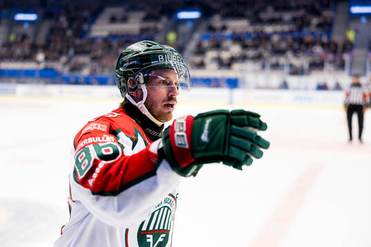 Frölundas Erik Thorell jublar