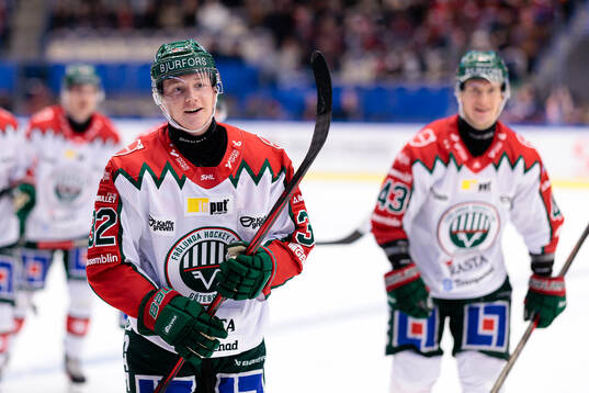 Frölundas Noah Hasa jublar