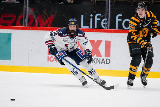 Linköpings Eddie Genborg och Skellefteås Axel Sandin